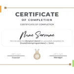 Certificate of Completion