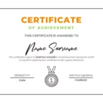 Certificate of Achievement