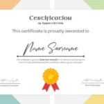 Certificate of Appreciation