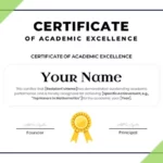 Certificate of Academic Excellence