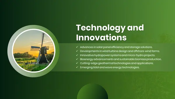 Technologies and Innovation Template