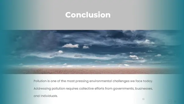 Conclusion Pollution PPT