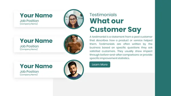 Customers Testimonials ( Solar energy Template)