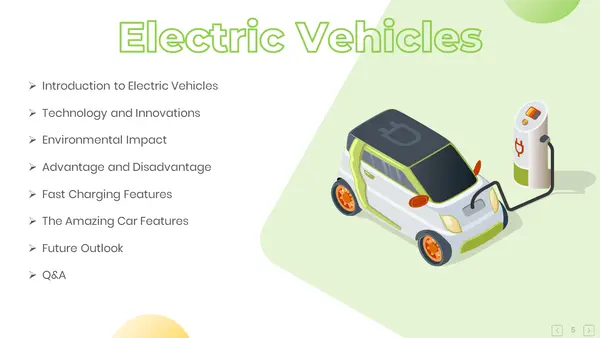 Electric Vehicles PowerPoint Templates