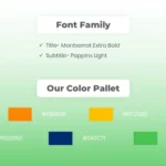 Font Family and Color Pallete Thankslide Free Download