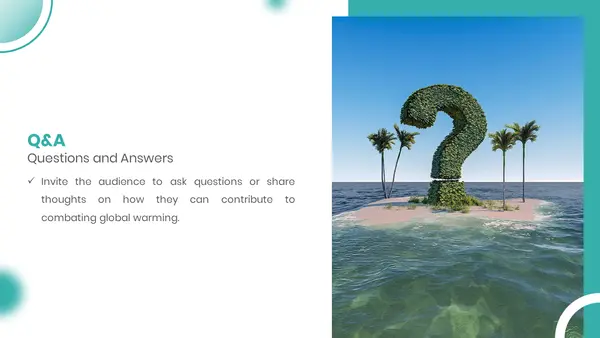 QnA Slide(Global Warming PowerPoint Presentation)