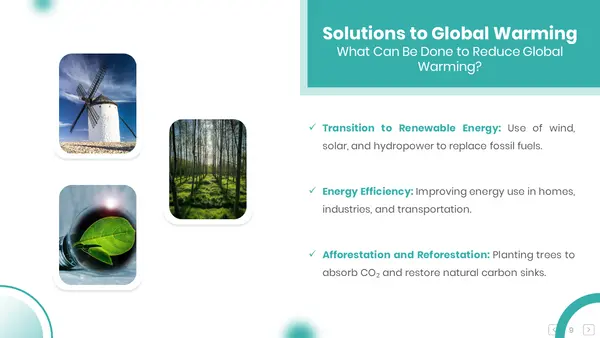 Solution To Global Warming (Global Warming Slides)